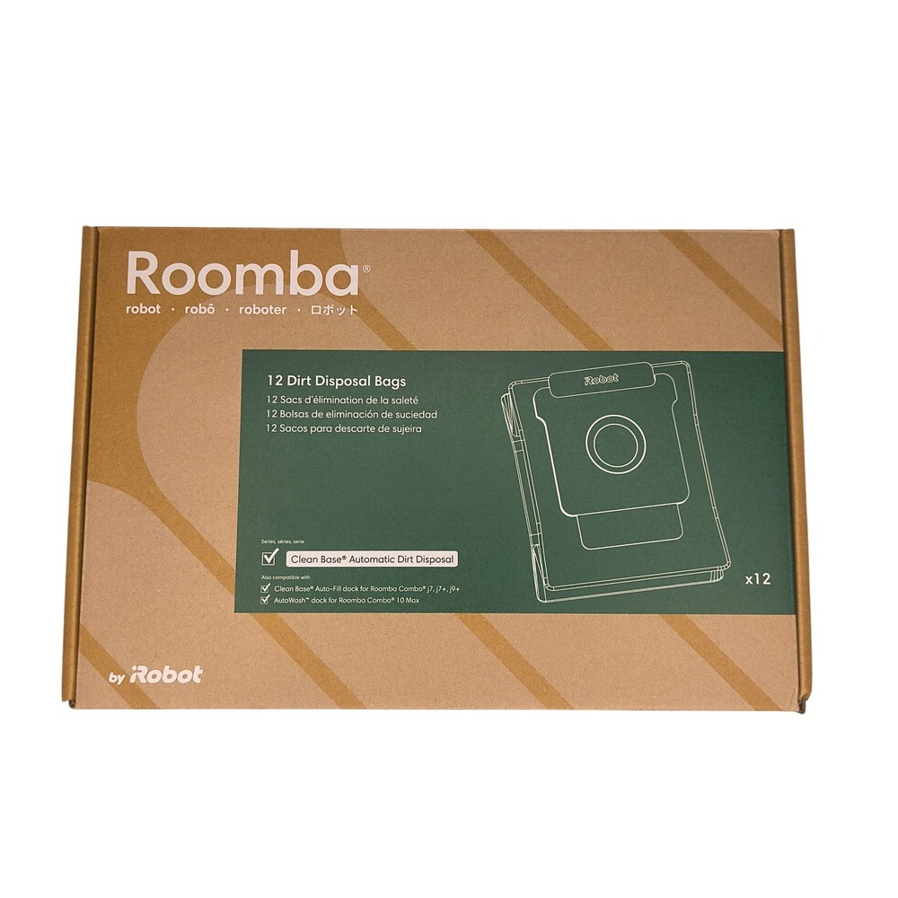 Genuine iRobot Roomba Clean Base Dirt Disposal Bags 12 Pack OEM New